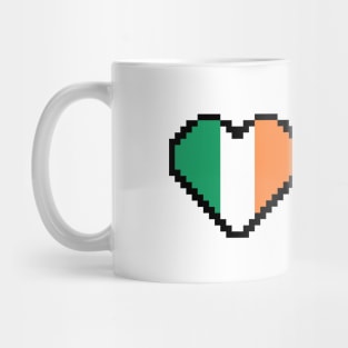 Irish Flag Pixel Art, Flag of Ireland pixel art Mug